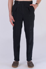 Monture Herringbone Italian Linen Trousers - Men