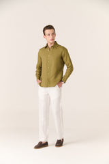 Linen Shirt Heritage olive