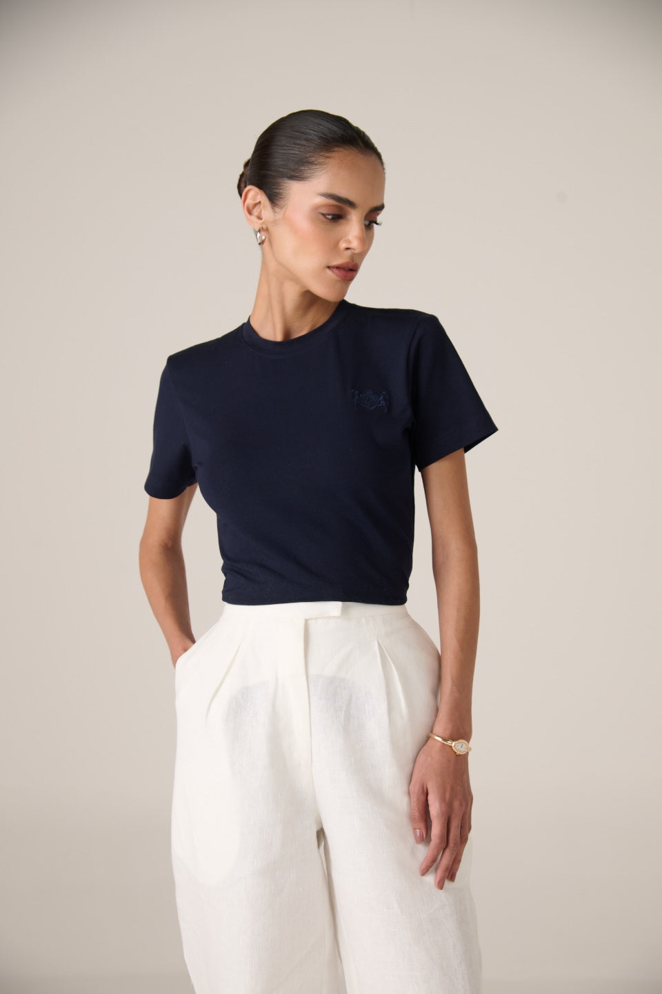 Linen Balloon Trousers - Women - Soft Ivory