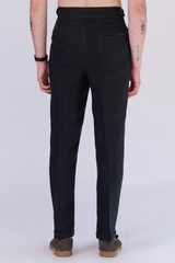 Monture Herringbone Italian Linen Trousers - Men