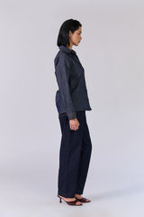 Monture Heritage Linen Denim Shirt - Women