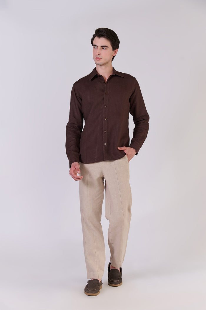 Monture Riviera Linen Shirt for men, styled casually