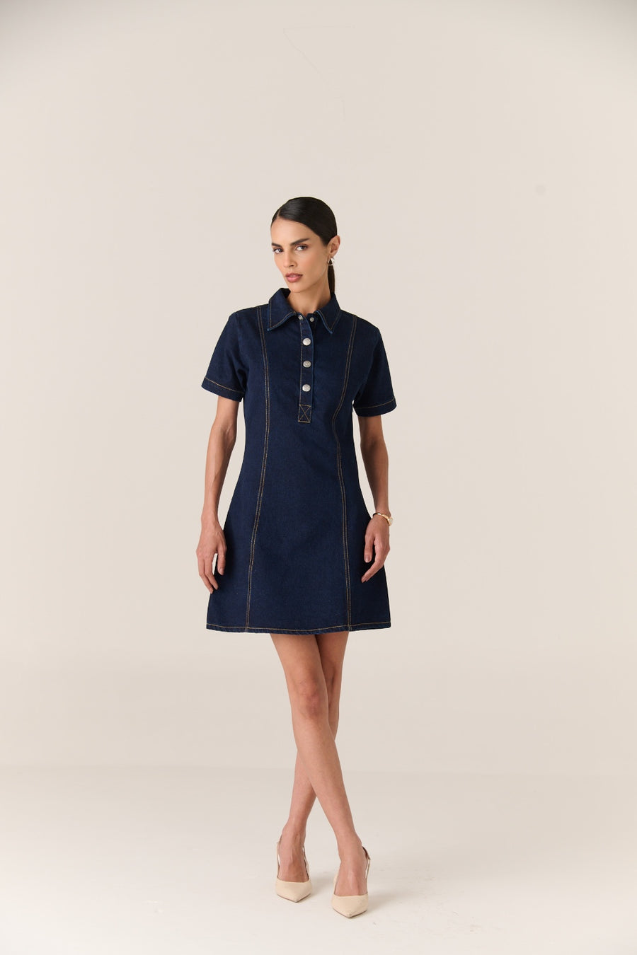 Heritage Linen Denim Dress - Women