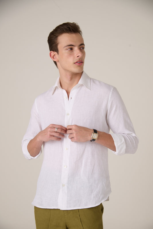 Linen Shirt Soft ivory