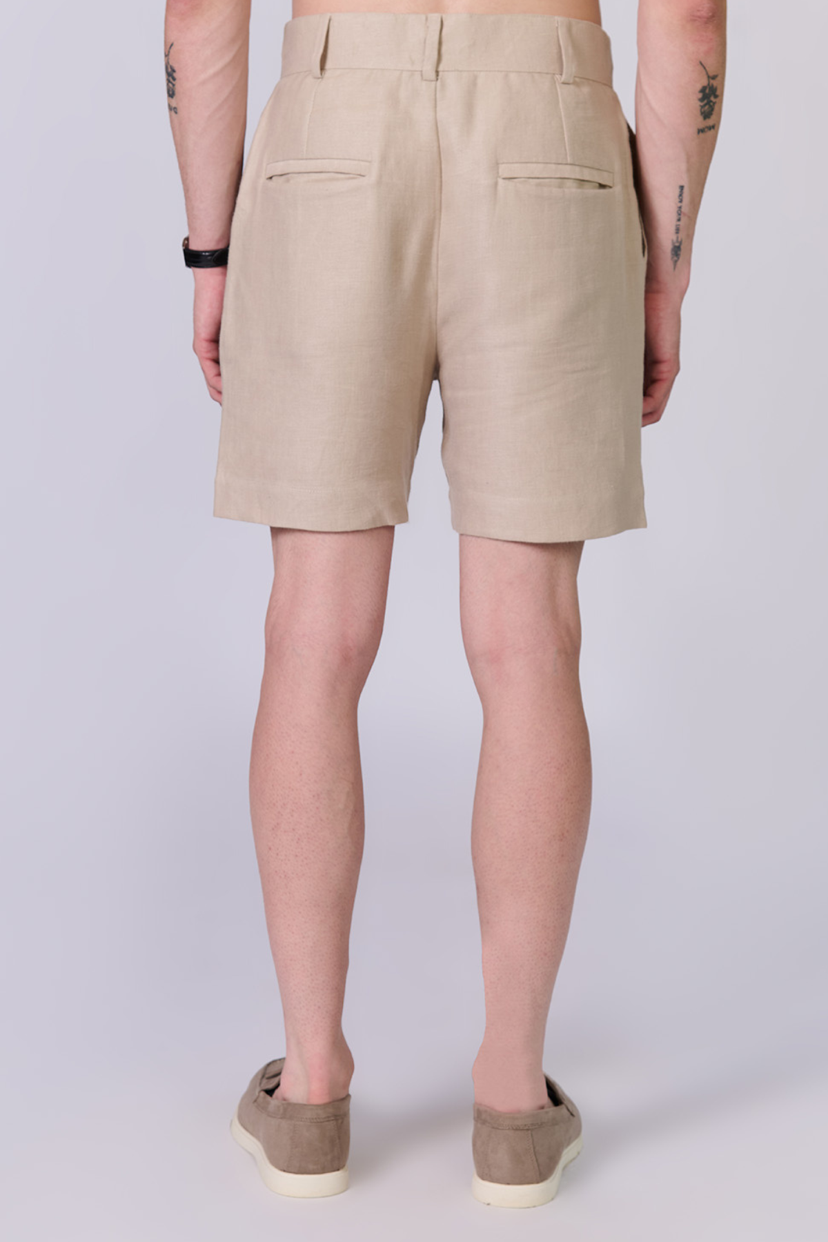 Monture Como Herringbone Linen Shorts - Men