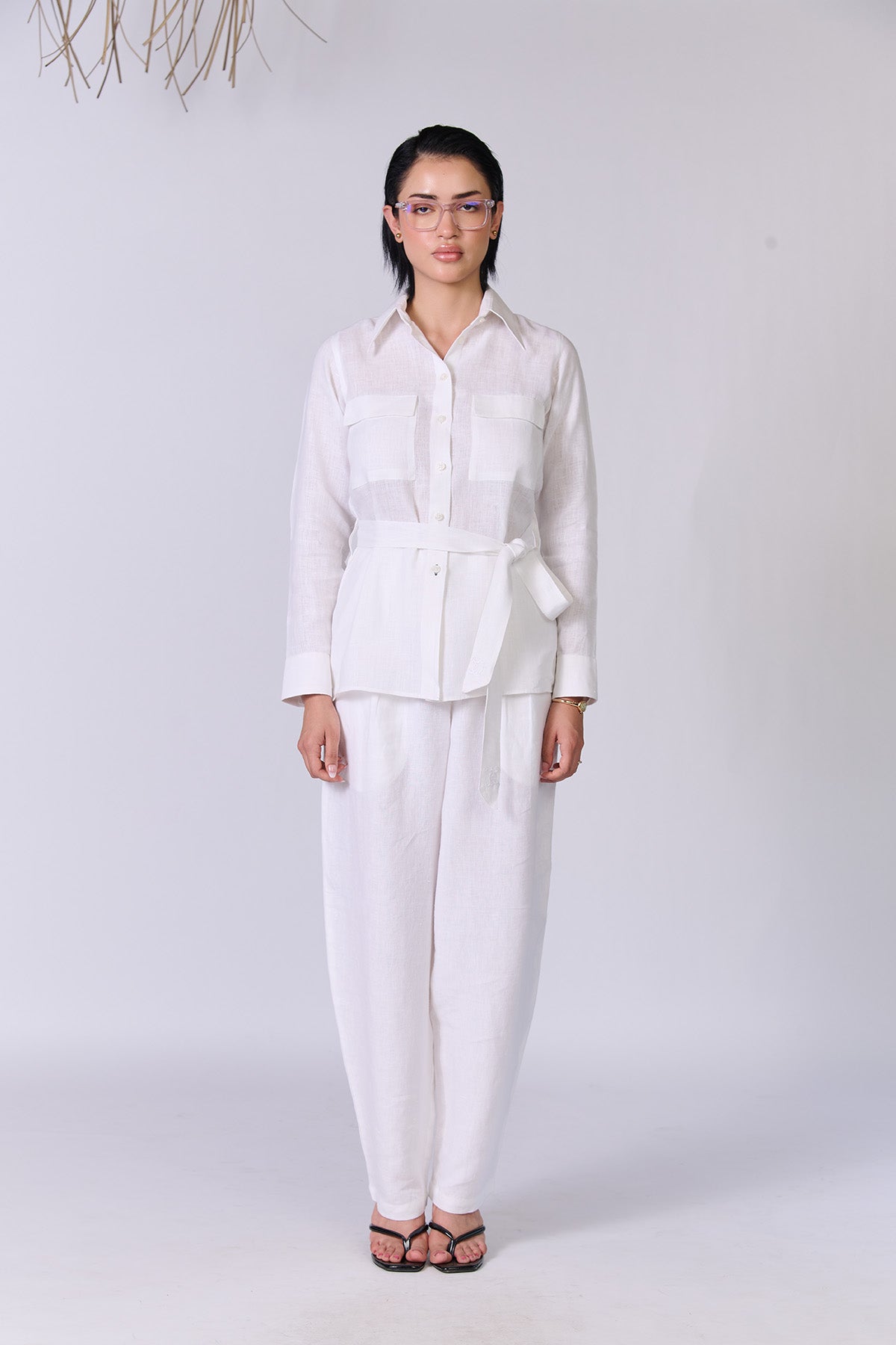 Monture Belted Hemp Shirt - Women