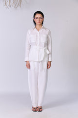 Monture Belted Hemp Shirt - Women