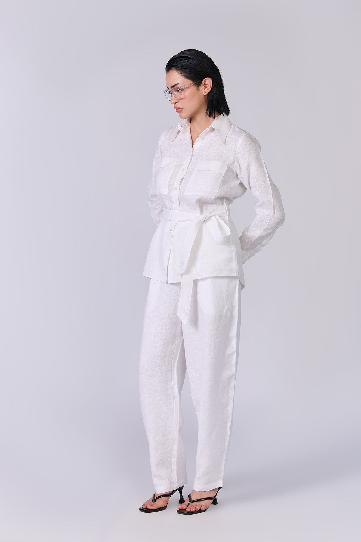 Monture Belted Hemp Shirt - Women
