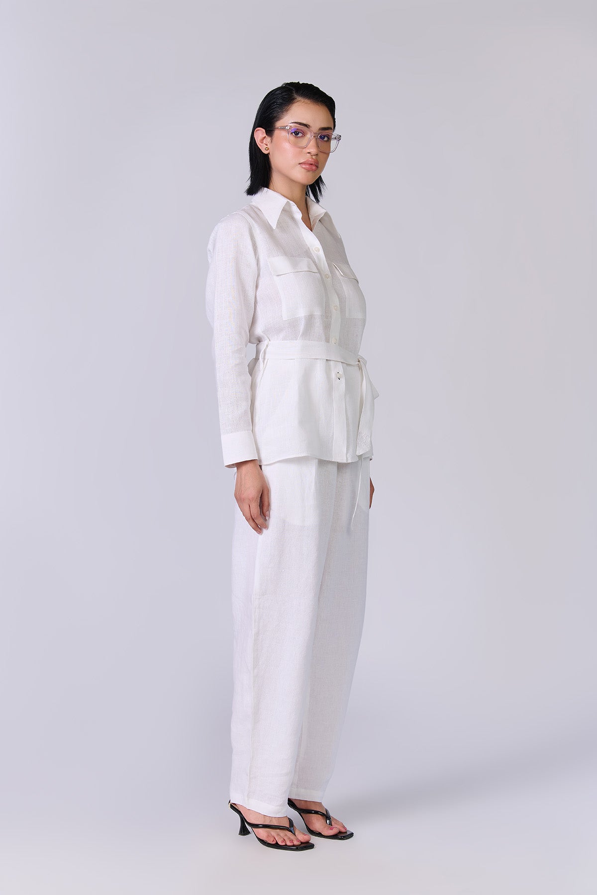 Monture Belted Hemp Shirt - Women