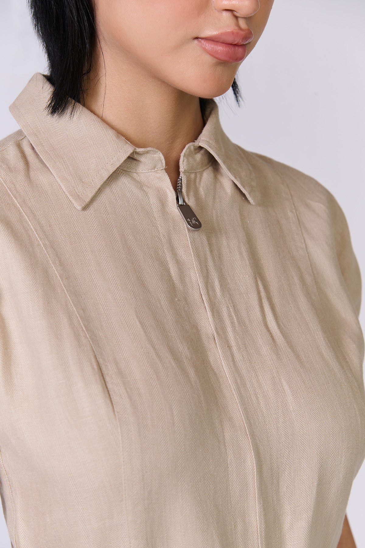 Monture Twill Linen Playsuit - Women