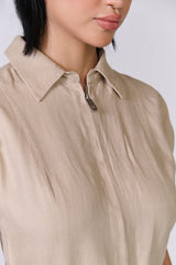 Twill Linen Playsuit - Women