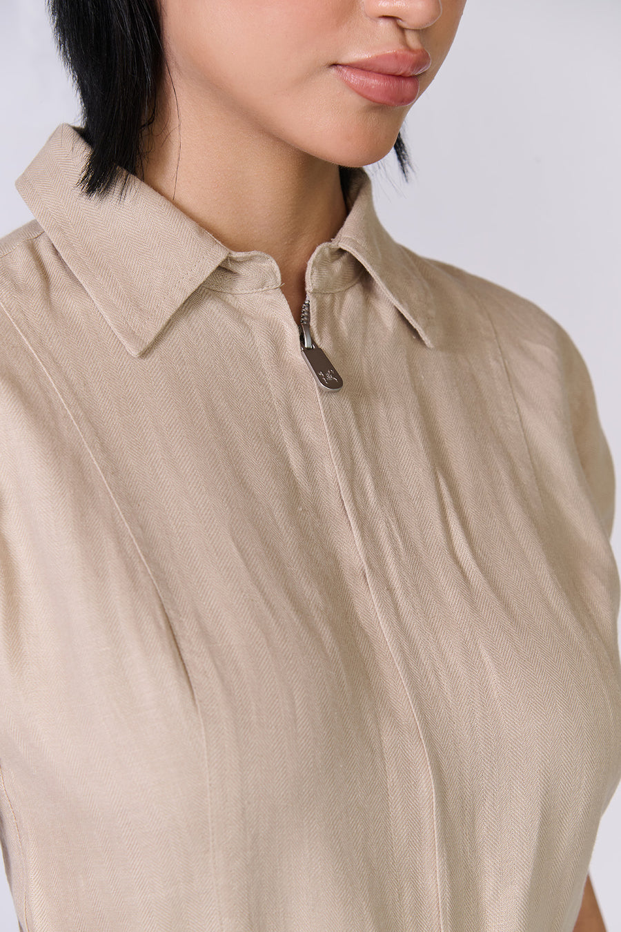 Twill Linen Playsuit - Women