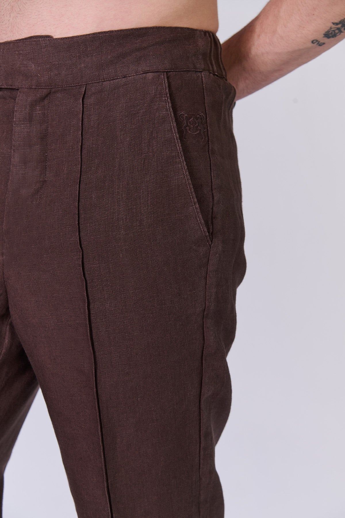Monture Milano Linen Trousers - Men
