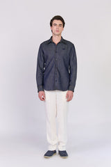 Monture Heritage Linen Denim Shirt - Men