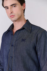 Monture Heritage Linen Denim Shirt - Men