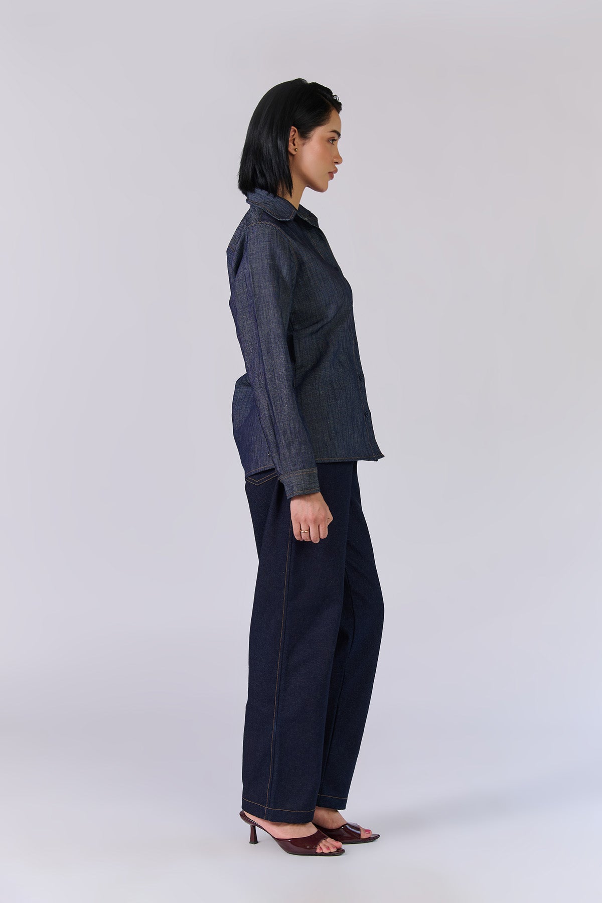 Monture Heritage Linen Denim Shirt - Women