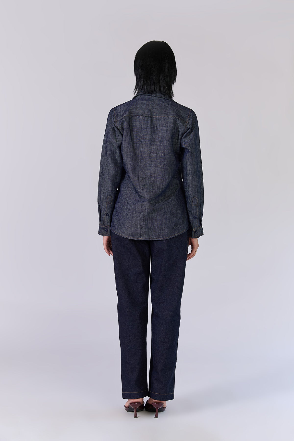 Monture Heritage Linen Denim Shirt - Women