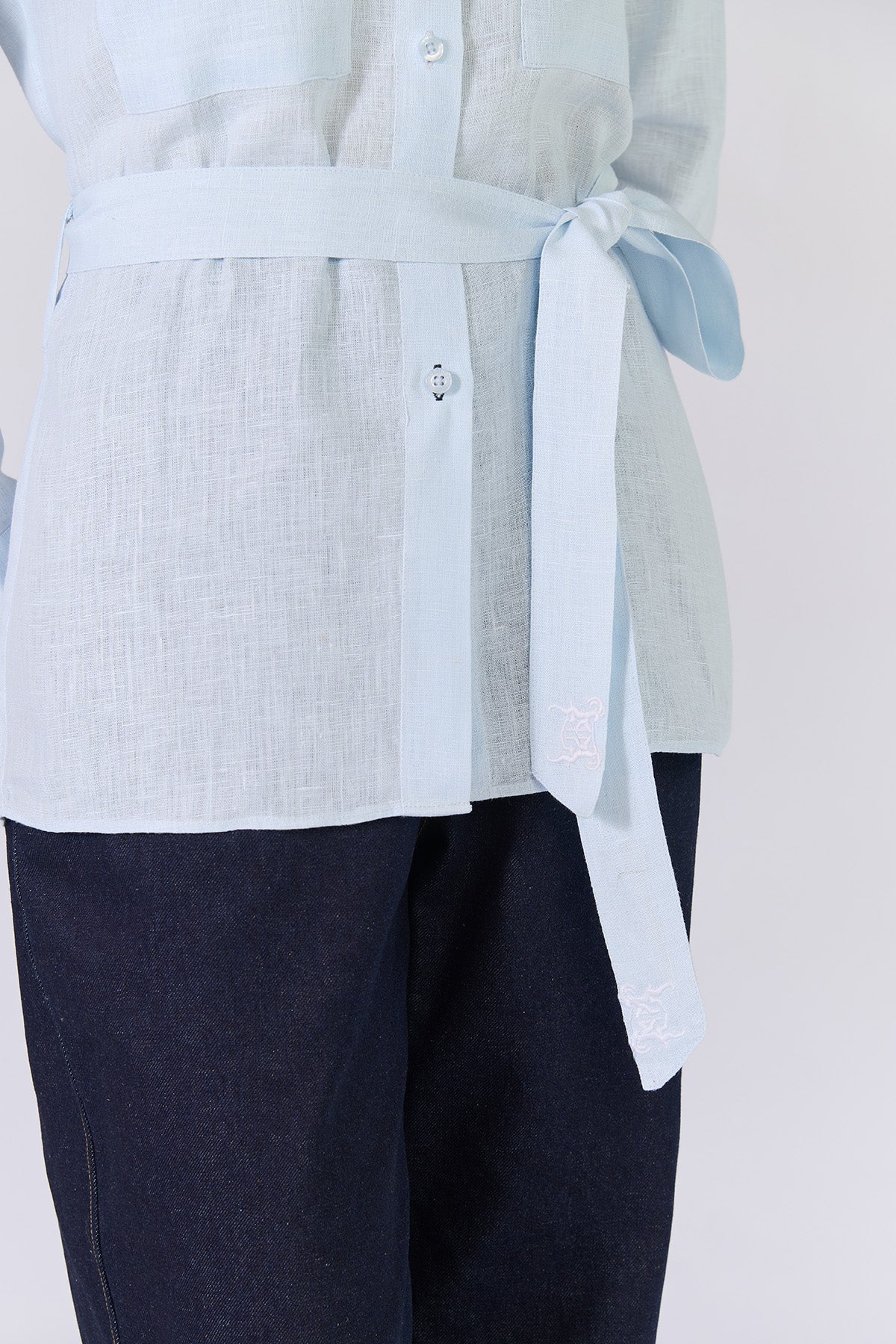 Monture Belted Hemp Shirt - Women