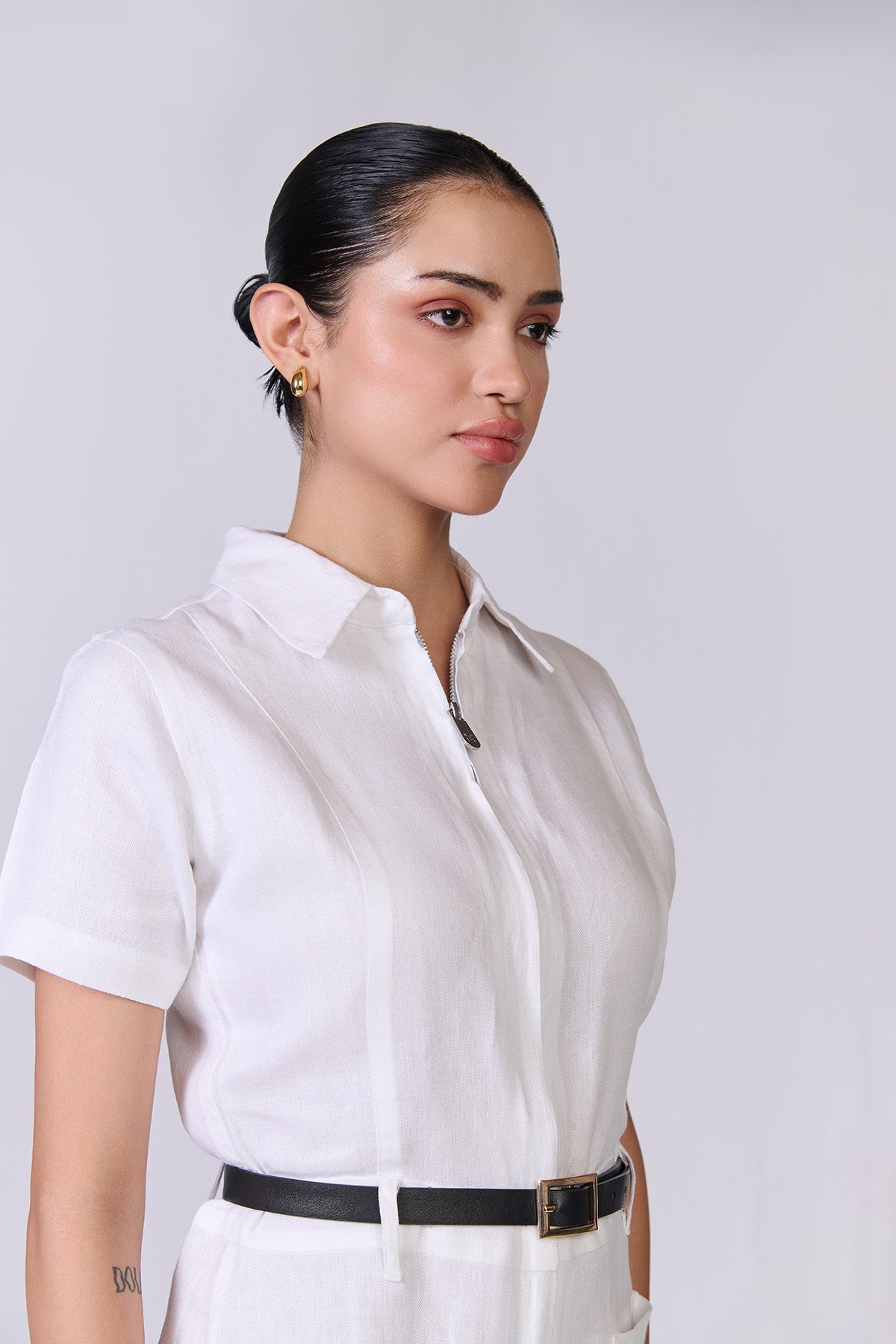 Monture Twill Linen Playsuit - Women
