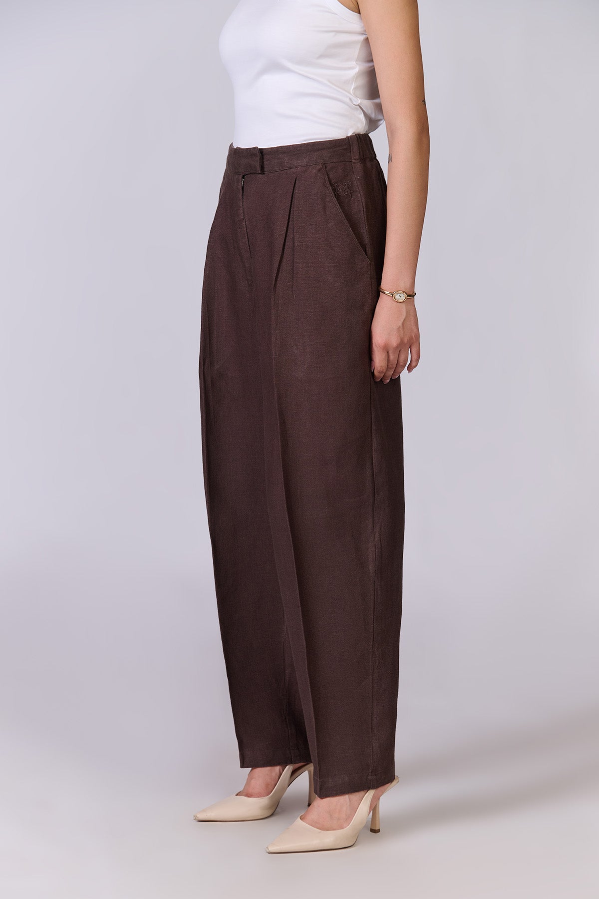 Monture Milano Linen Balloon Trousers - Women