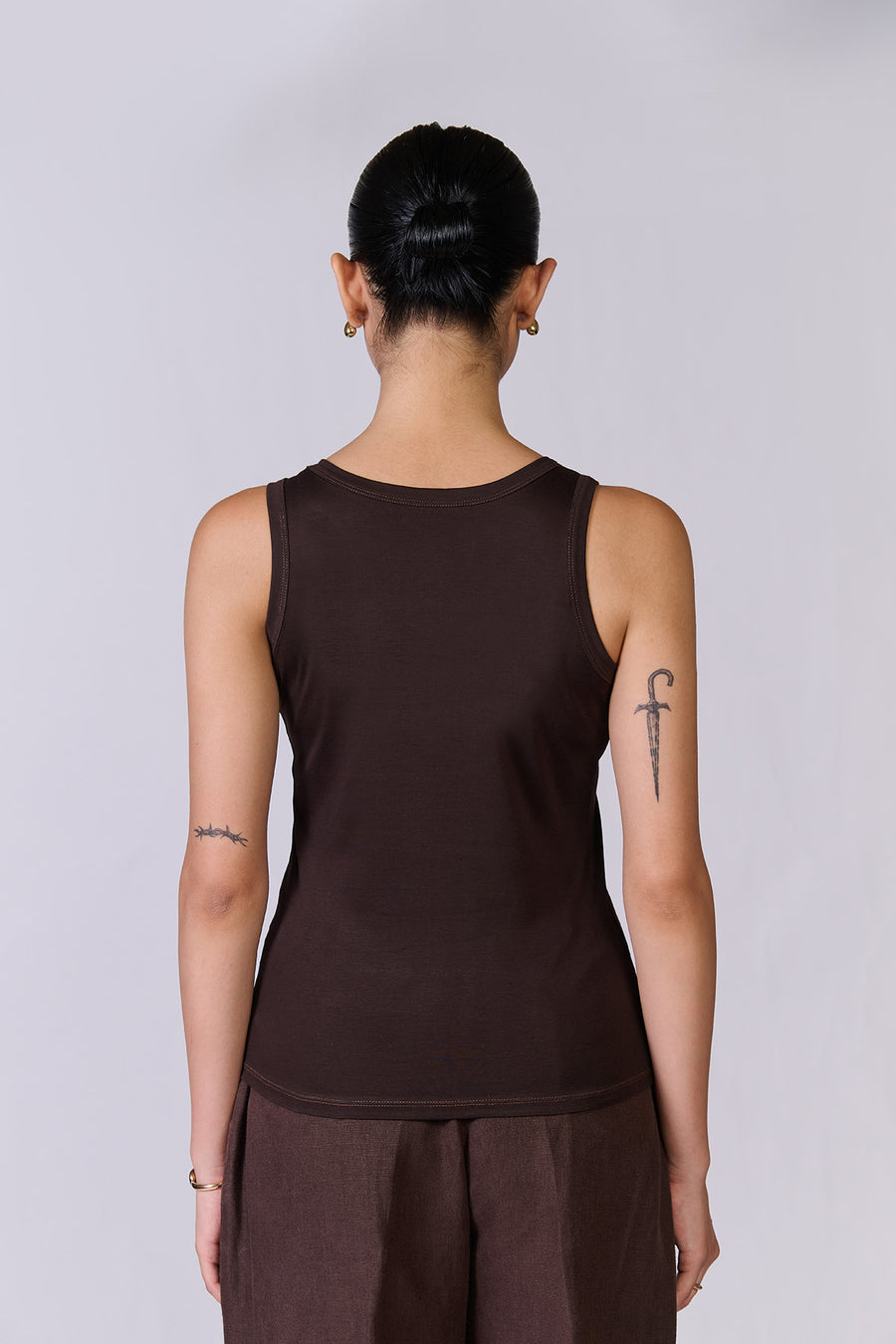 Monture Riviera Tanktop for women in chocolate brown — image 2